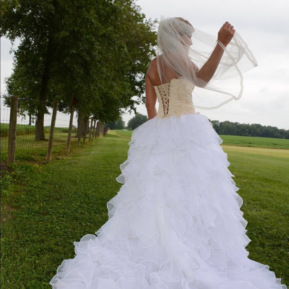 Custom Wedding Dress & Veil